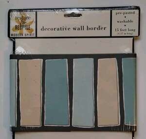 Zenith Decorative Wall Border - Pre-pasted Pastels - 5 yds